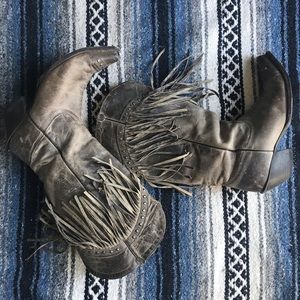 Tony Lama Fringe Boots